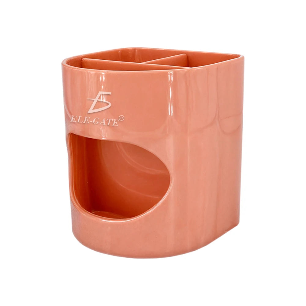 Variety of Colorful Plastic Desk Pen Holders for Stationary Organization