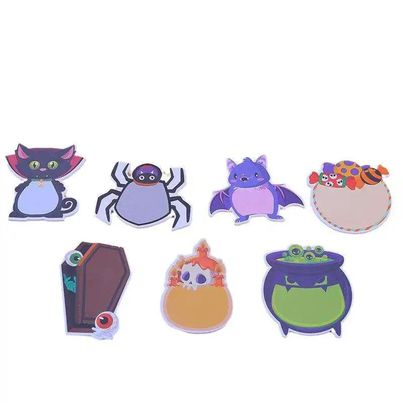 Sales Promotion Customizable Halloween Funny Cute Cartoon alien Animal Cute Stationary clear Shape Sticky Notes