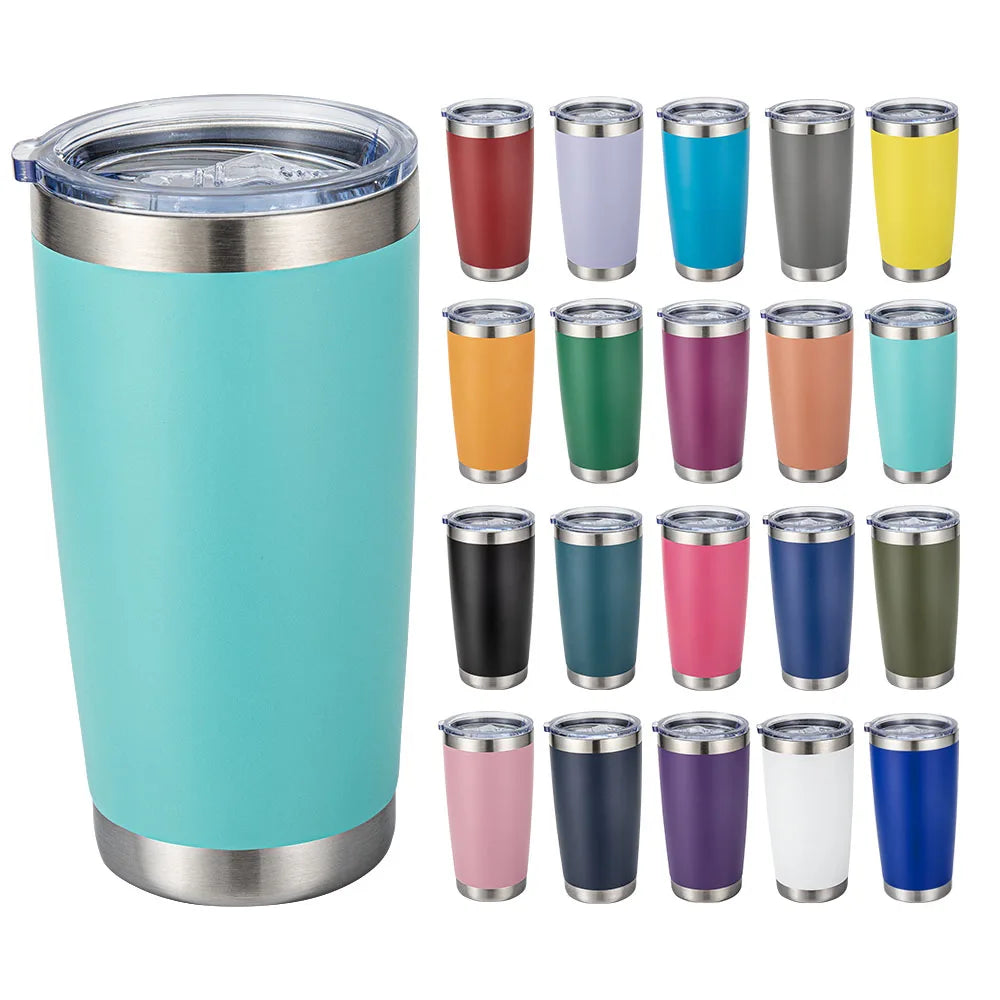 Custom 20 OZ Cup Double Wall Vacuum Insulated Travel Mug Bulk Thermal Tumblers Stainless Steel Insulated Mug