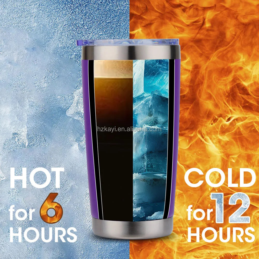 Custom 20 OZ Cup Double Wall Vacuum Insulated Travel Mug Bulk Thermal Tumblers Stainless Steel Insulated Mug