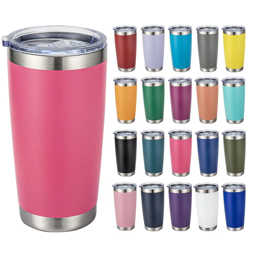 Custom 20 OZ Cup Double Wall Vacuum Insulated Travel Mug Bulk Thermal Tumblers Stainless Steel Insulated Mug