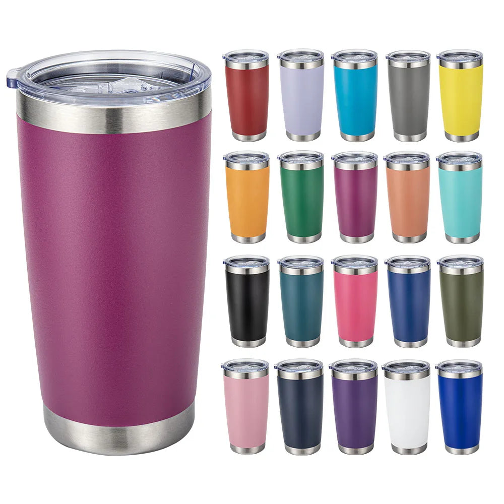 Custom 20 OZ Cup Double Wall Vacuum Insulated Travel Mug Bulk Thermal Tumblers Stainless Steel Insulated Mug
