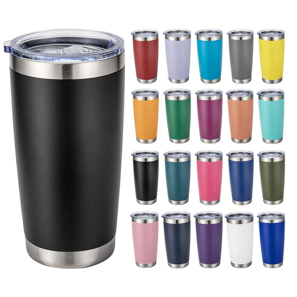 Custom 20 OZ Cup Double Wall Vacuum Insulated Travel Mug Bulk Thermal Tumblers Stainless Steel Insulated Mug
