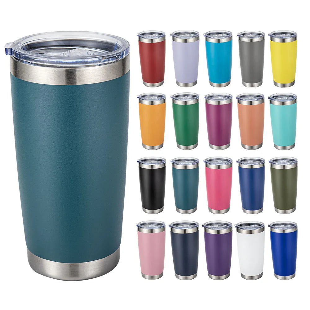 Custom 20 OZ Cup Double Wall Vacuum Insulated Travel Mug Bulk Thermal Tumblers Stainless Steel Insulated Mug