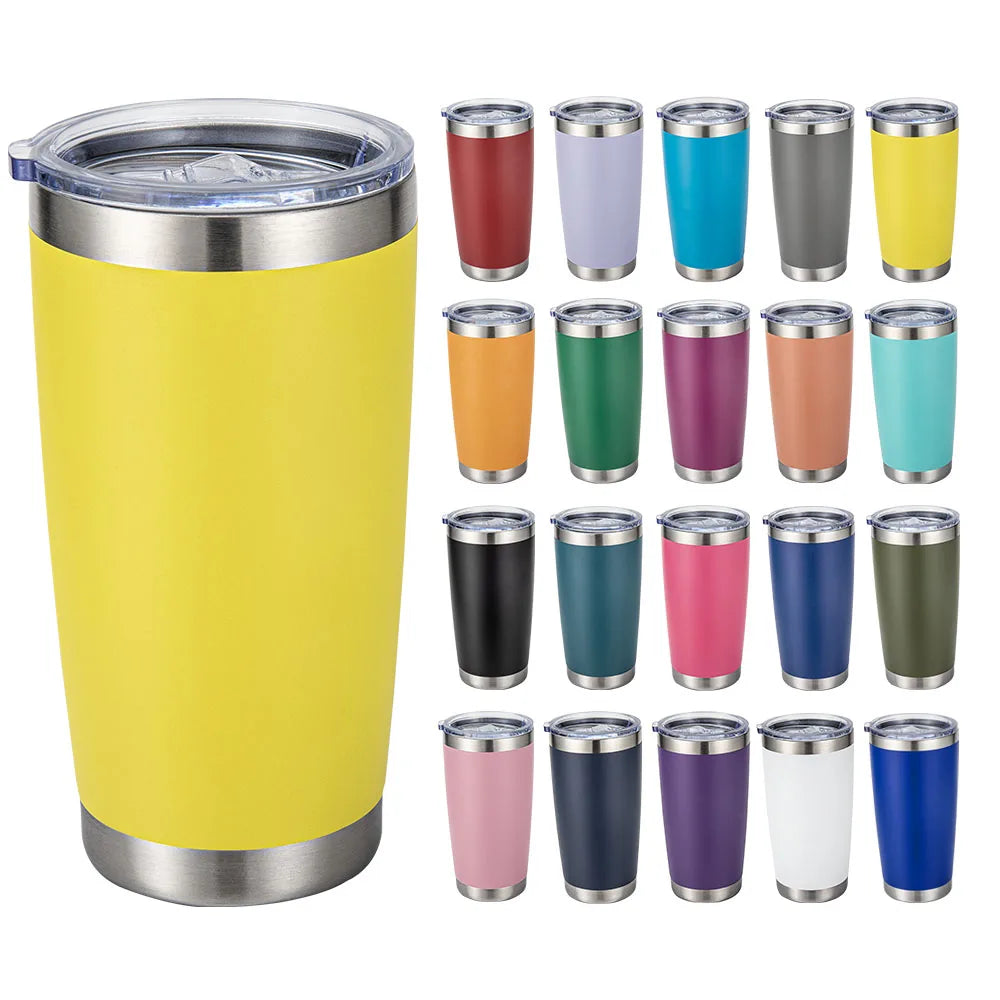 Custom 20 OZ Cup Double Wall Vacuum Insulated Travel Mug Bulk Thermal Tumblers Stainless Steel Insulated Mug
