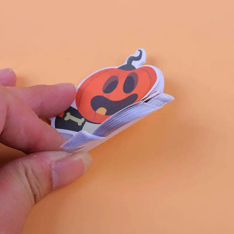 Sales Promotion Customizable Halloween Funny Cute Cartoon alien Animal Cute Stationary clear Shape Sticky Notes