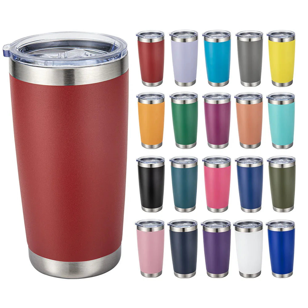 Custom 20 OZ Cup Double Wall Vacuum Insulated Travel Mug Bulk Thermal Tumblers Stainless Steel Insulated Mug