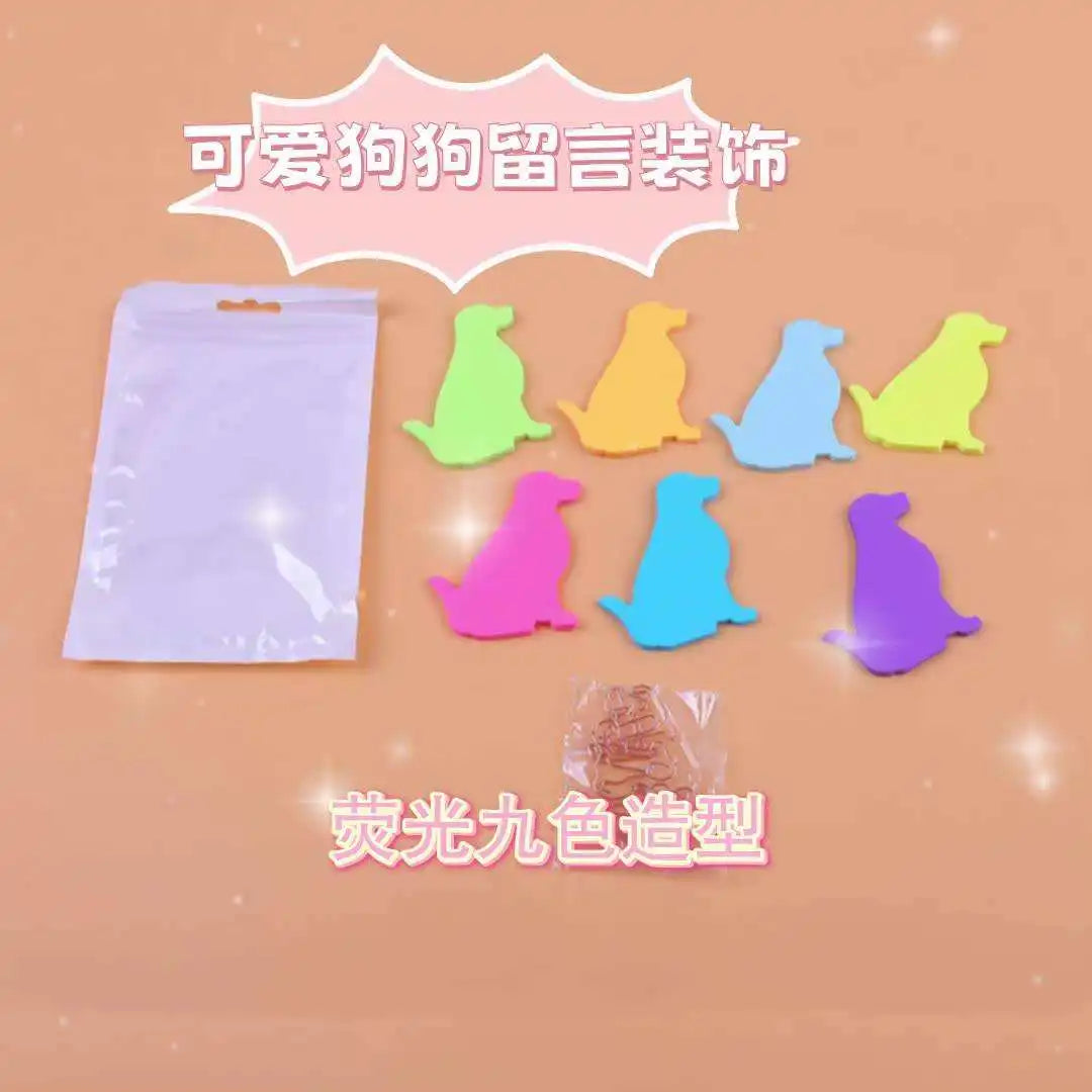 Sales Promotion Customizable Halloween Funny Cute Cartoon alien Animal Cute Stationary clear Shape Sticky Notes