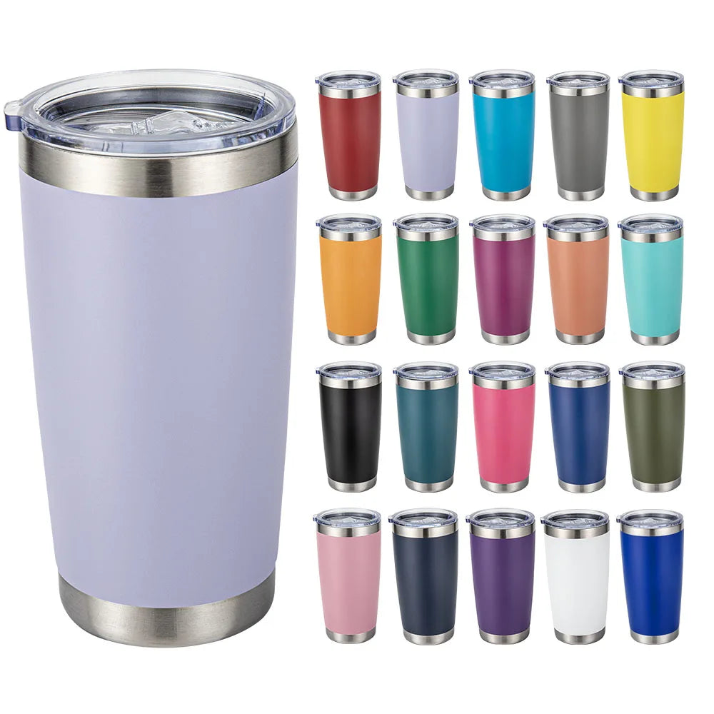 Custom 20 OZ Cup Double Wall Vacuum Insulated Travel Mug Bulk Thermal Tumblers Stainless Steel Insulated Mug
