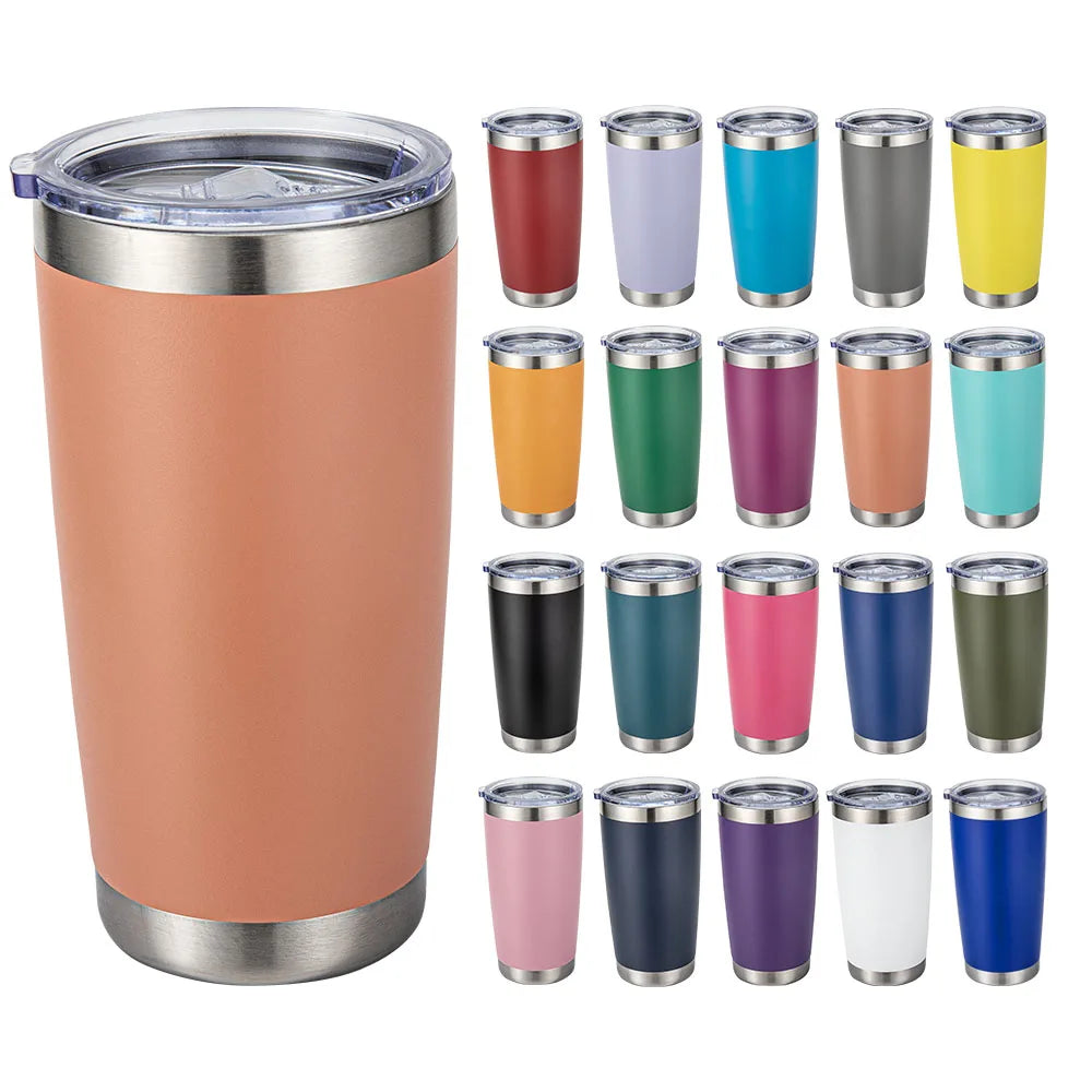 Custom 20 OZ Cup Double Wall Vacuum Insulated Travel Mug Bulk Thermal Tumblers Stainless Steel Insulated Mug