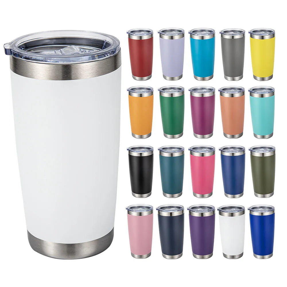 Custom 20 OZ Cup Double Wall Vacuum Insulated Travel Mug Bulk Thermal Tumblers Stainless Steel Insulated Mug