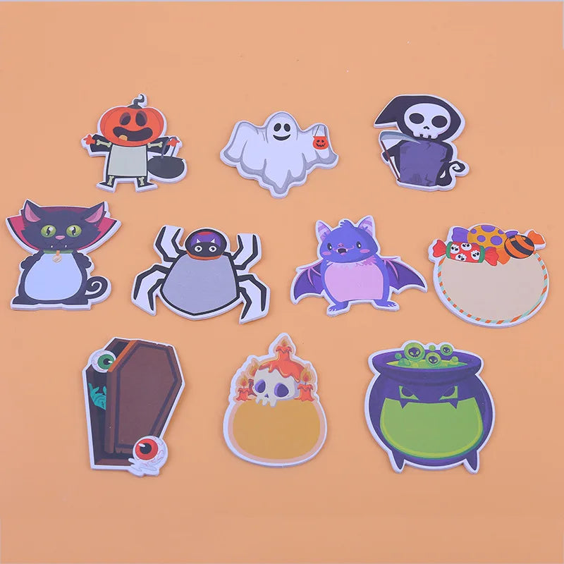 Sales Promotion Customizable Halloween Funny Cute Cartoon alien Animal Cute Stationary clear Shape Sticky Notes