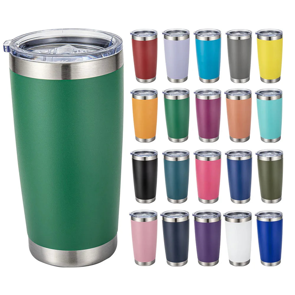 Custom 20 OZ Cup Double Wall Vacuum Insulated Travel Mug Bulk Thermal Tumblers Stainless Steel Insulated Mug