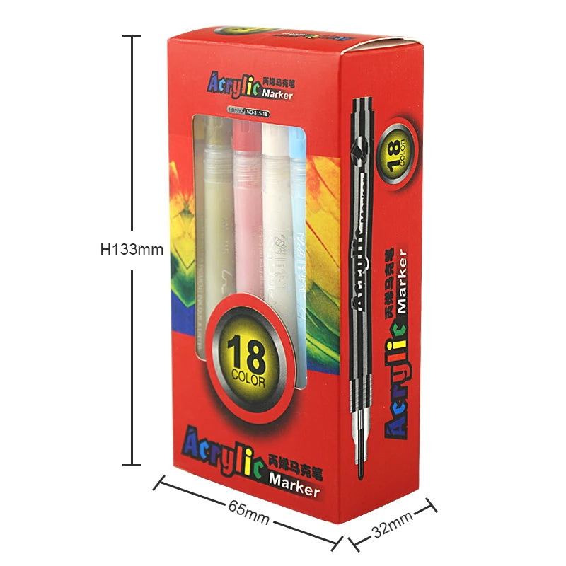 Fournitures Scolaires Stationary Items Stationery Set Long-lasting Soft Pen Nid Durable Nib Watercolor Acrylic Paint Marker Sets