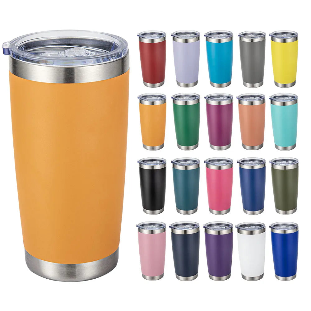 Custom 20 OZ Cup Double Wall Vacuum Insulated Travel Mug Bulk Thermal Tumblers Stainless Steel Insulated Mug