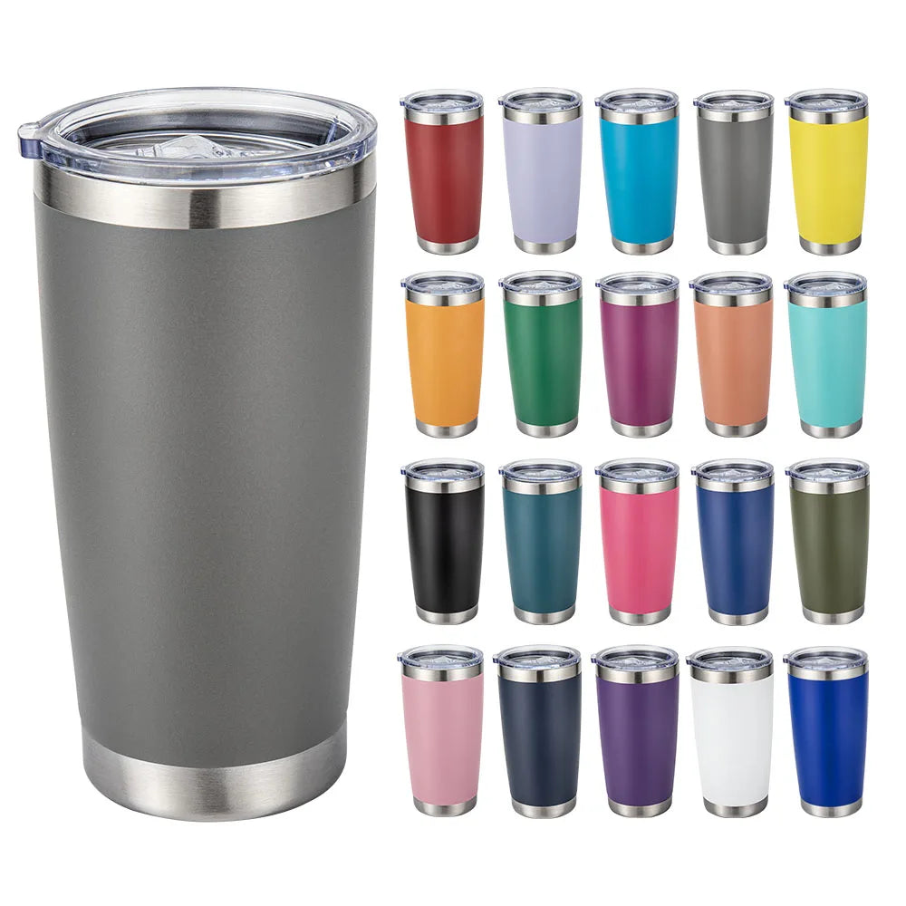 Custom 20 OZ Cup Double Wall Vacuum Insulated Travel Mug Bulk Thermal Tumblers Stainless Steel Insulated Mug