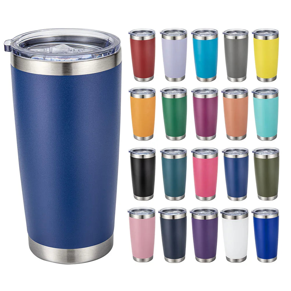 Custom 20 OZ Cup Double Wall Vacuum Insulated Travel Mug Bulk Thermal Tumblers Stainless Steel Insulated Mug