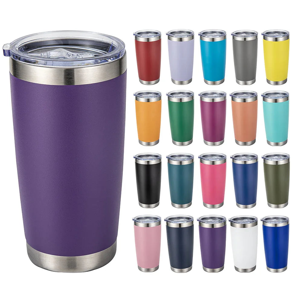 Custom 20 OZ Cup Double Wall Vacuum Insulated Travel Mug Bulk Thermal Tumblers Stainless Steel Insulated Mug