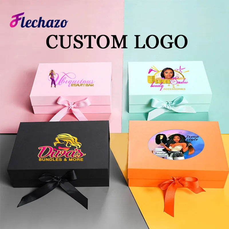 Cardboard White Black Gift Package Carton Large Gift Box logo customize Corrugated Box For Packaging Parti Favors Box