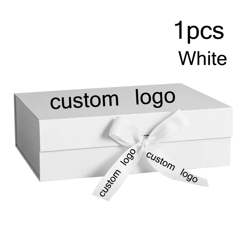 Cardboard White Black Gift Package Carton Large Gift Box logo customize Corrugated Box For Packaging Parti Favors Box