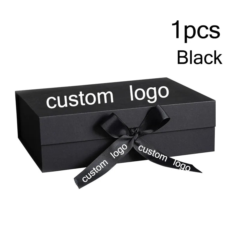 Cardboard White Black Gift Package Carton Large Gift Box logo customize Corrugated Box For Packaging Parti Favors Box