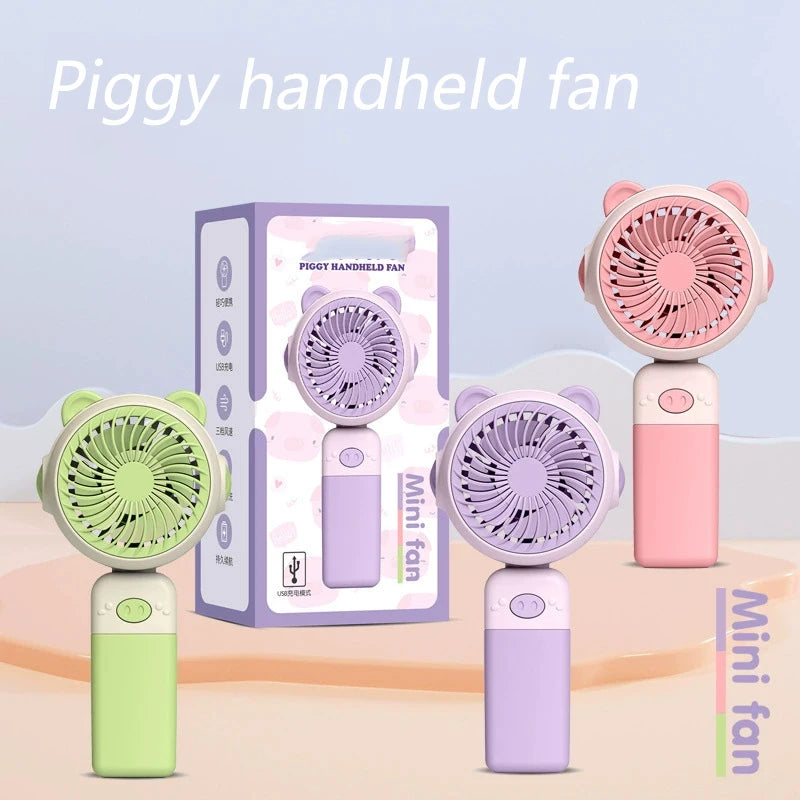Handheld Mini Fan – USB Rechargeable Portable Cooling Fan, Perfect Promotional Gift