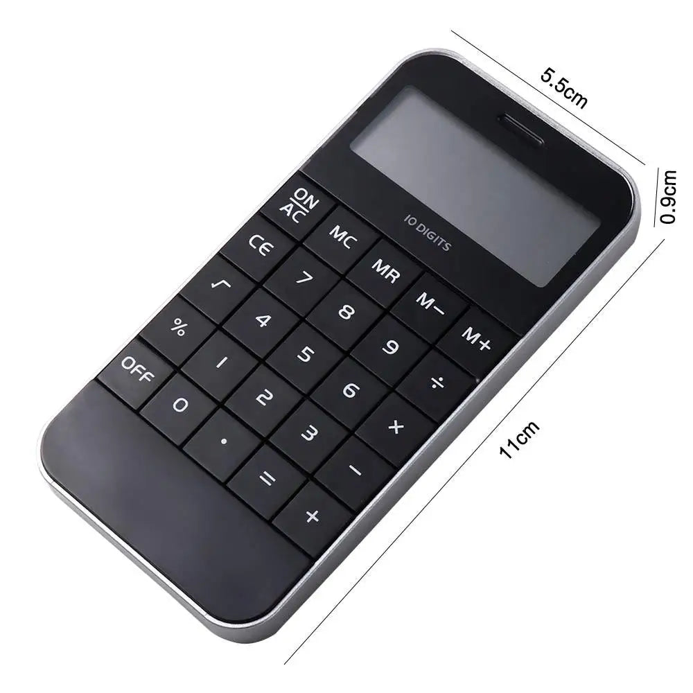 Student Mini Office Pocket Promotional Cheap White Black Digit Calculator Electronic