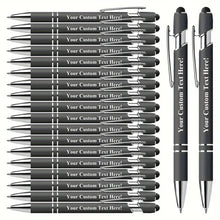 20 Personalized Pens with Stylus- Customizable Ballpoint Pen Set- Perfect for Office, School, Journaling, and Art Projects