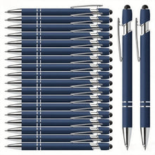 20 Personalized Pens with Stylus- Customizable Ballpoint Pen Set- Perfect for Office, School, Journaling, and Art Projects