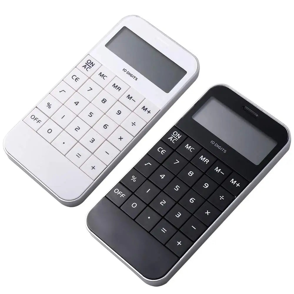 Student Mini Office Pocket Promotional Cheap White Black Digit Calculator Electronic