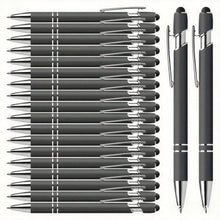 20 Personalized Pens with Stylus- Customizable Ballpoint Pen Set- Perfect for Office, School, Journaling, and Art Projects