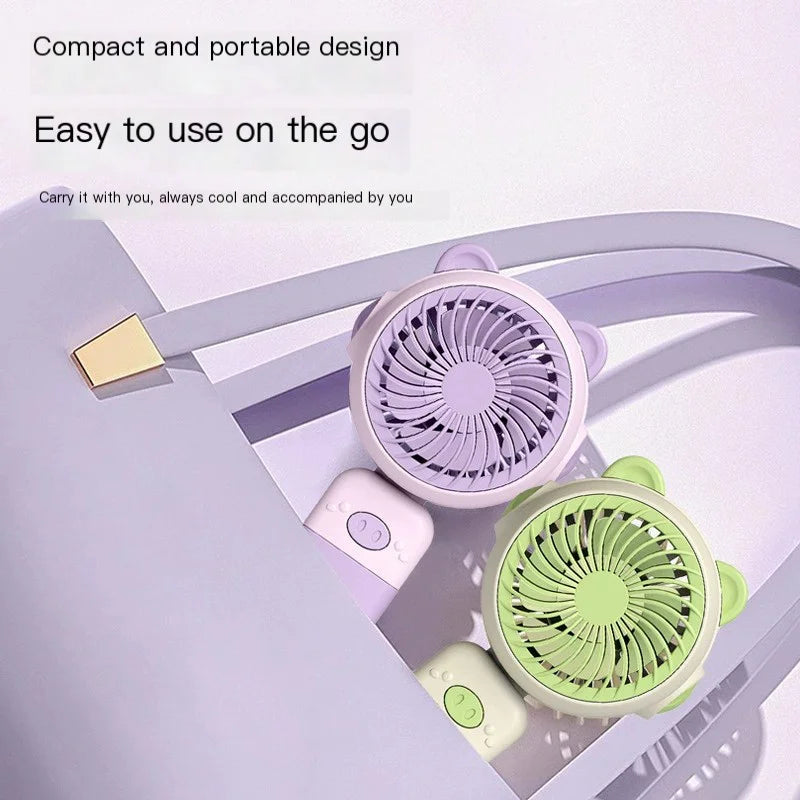 Handheld Mini Fan – USB Rechargeable Portable Cooling Fan, Perfect Promotional Gift