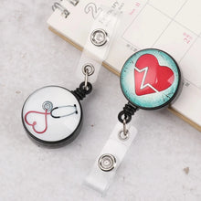 Badge Holder Clip Card Holder Clip Name Tag Holder Name Card Holder Retractable Badge Nurse Doctor Key Chain ID Badge Holder