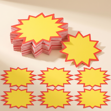 Store promotional burst signs