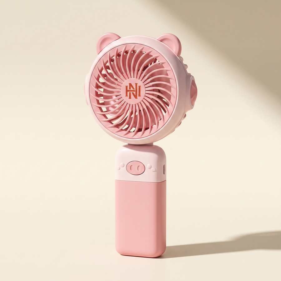 Happy Nostalgix branded mini fan