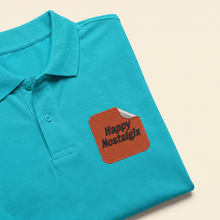 Happy Nostalgix branded volunteer polo shirt