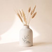 Happy Nostalgix branded ceramic vase